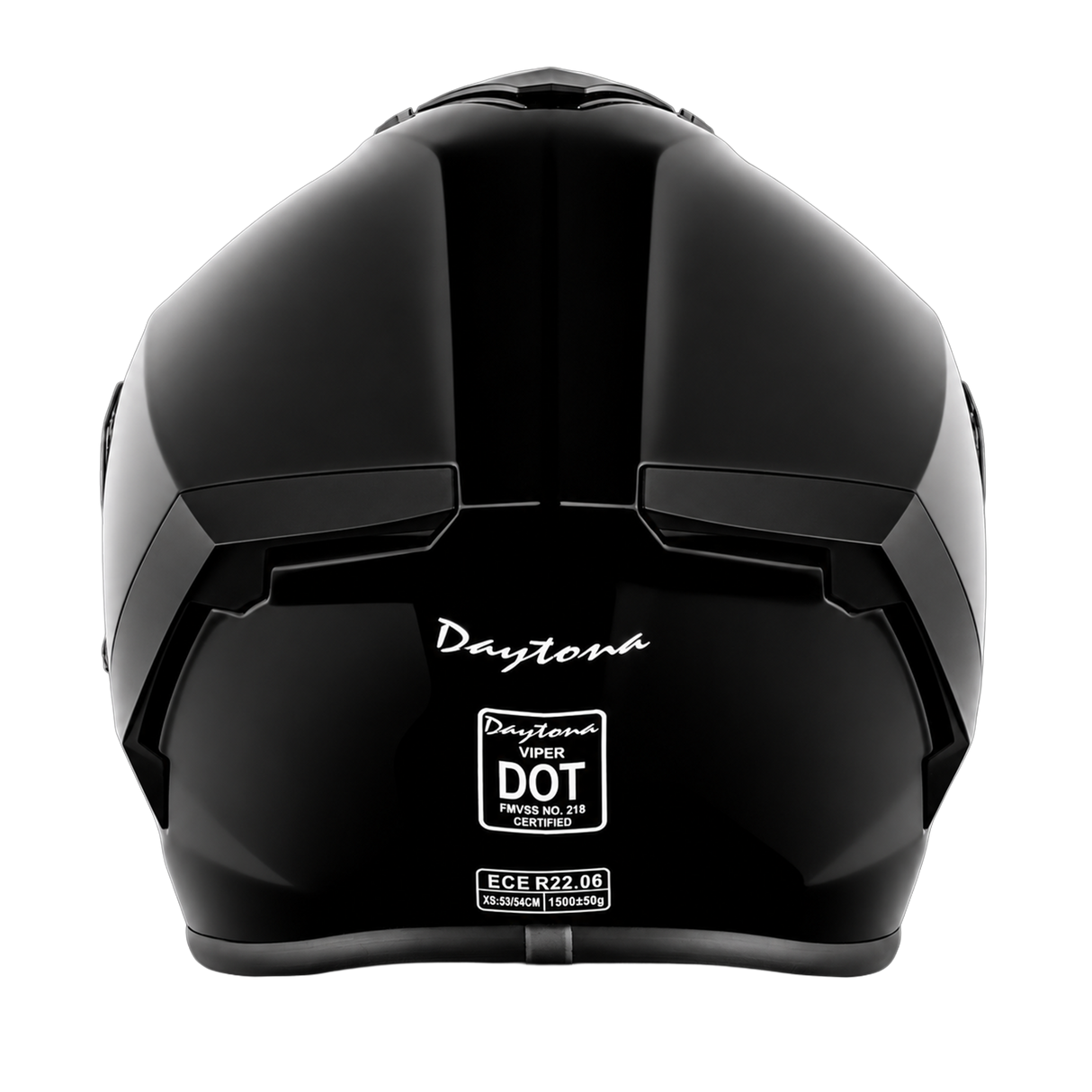 Daytona D.O.T. & ECE Daytona Viper- Hi-Gloss Black Motorcycle Helmet