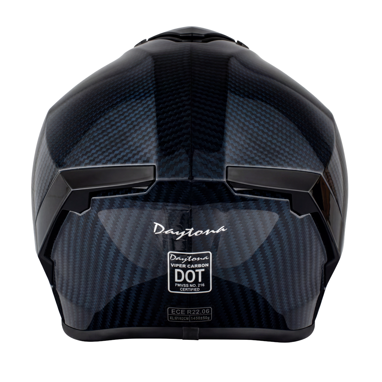 Daytona - D.O.T. & ECE Daytona Viper- Blue Carbon Fiber Motorcycle Helmet