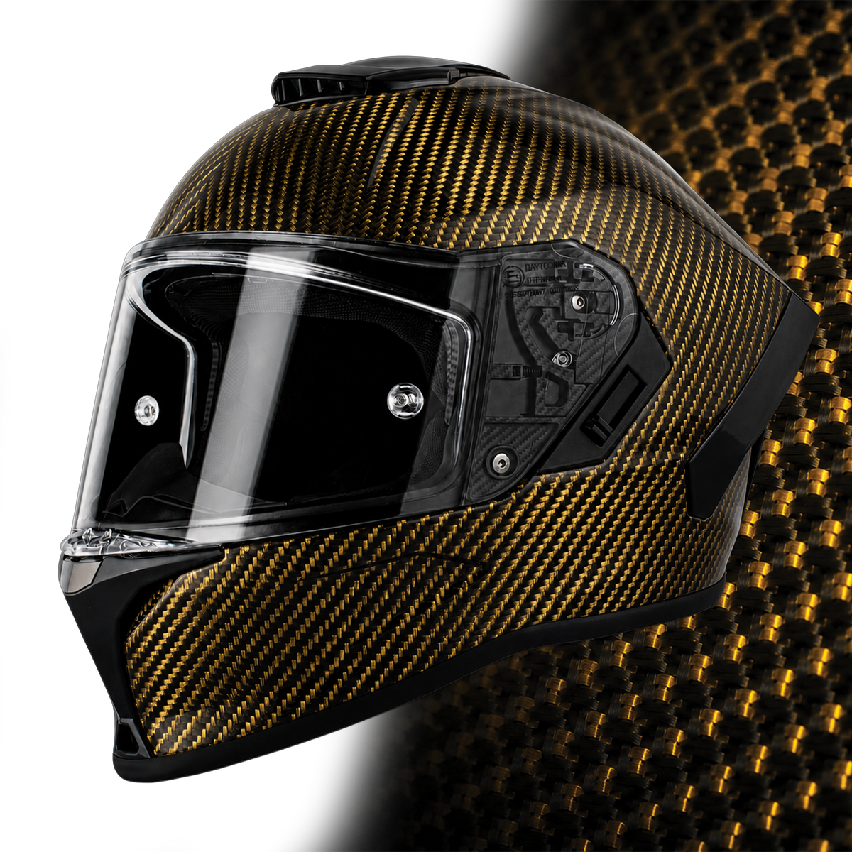 Daytona Viper Full Face Helmet (Gold Carbon Fiber)
