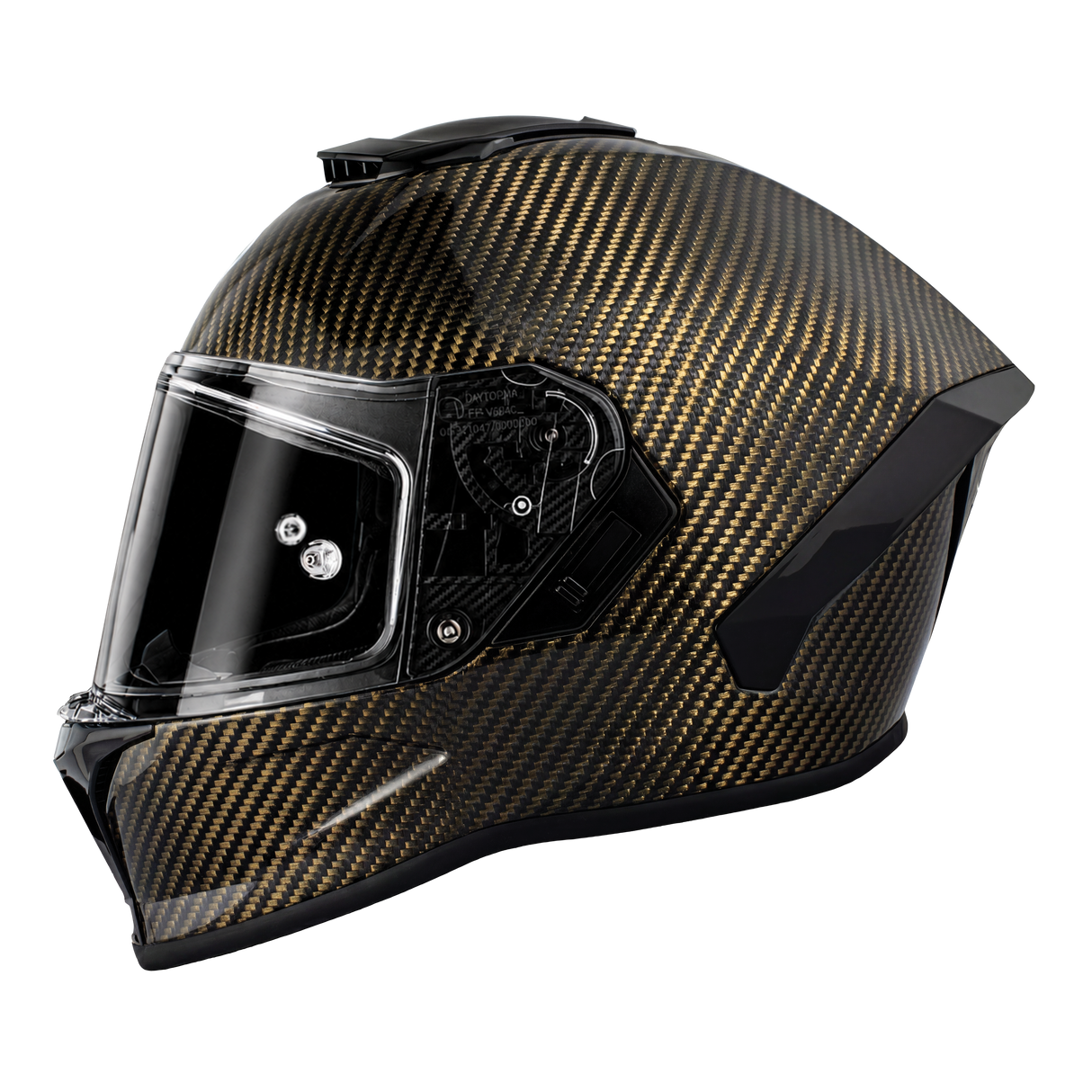 Daytona D.O.T. & ECE Daytona Viper- Gold Carbon Fiber