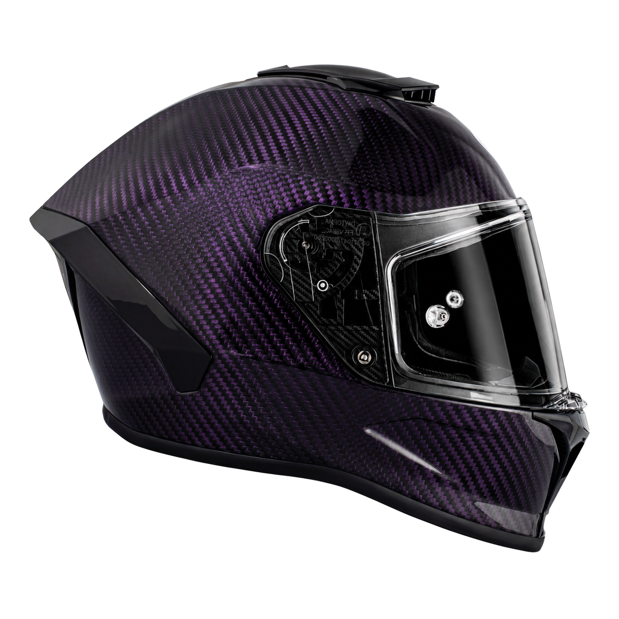 Daytona D.O.T. & ECE Daytona Viper- Purple Carbon Fiber Motorcycle Helmet