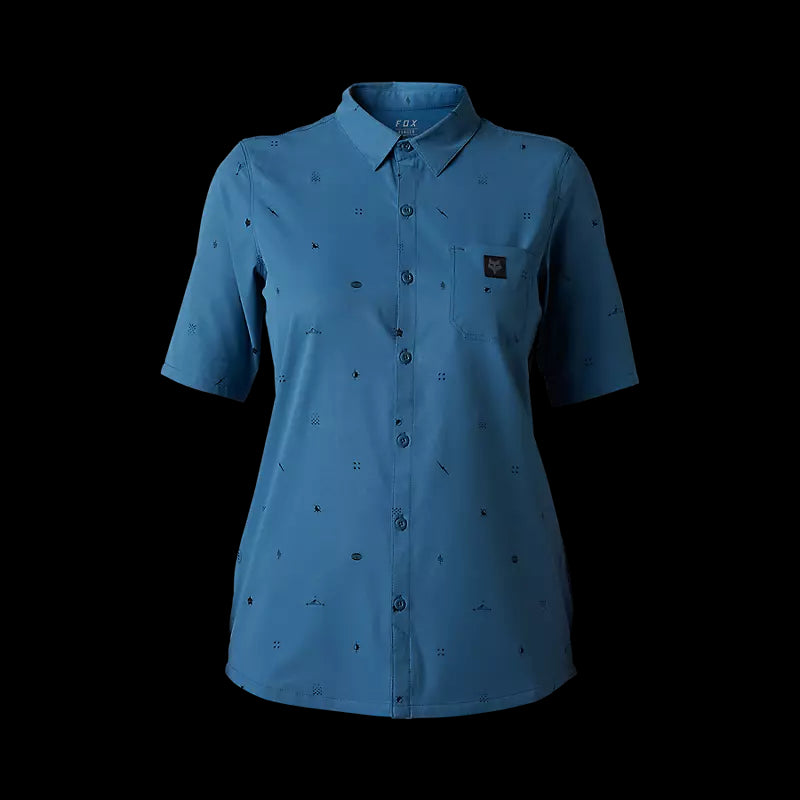 Fox Racing - Womens Ranger Ss Woven Jersey - Drk Slt - S