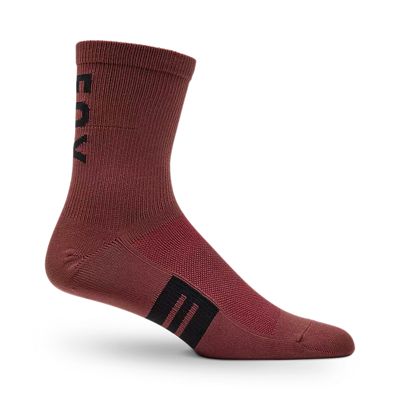 Fox Racing - 6 inch Flexair Merino Sock - Rust Brown - S/M