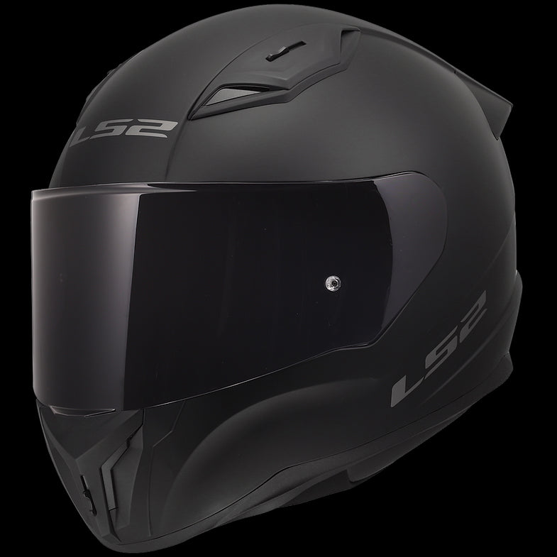 LS2 Centric Motorcycle Helmet w/ Dk Smoke Shield Matte Blk