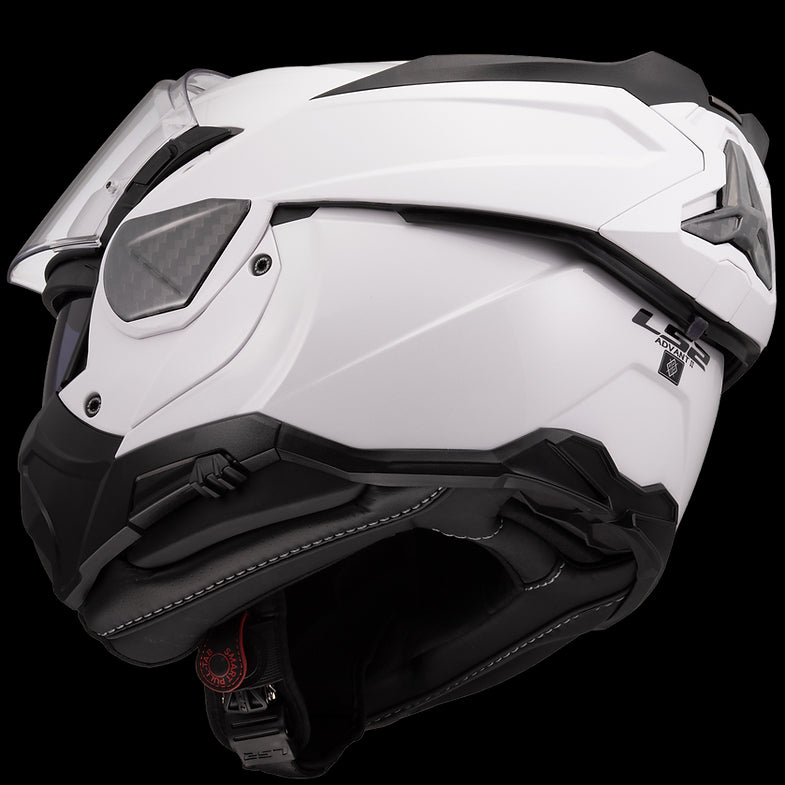 LS2 - Advant II Solid Gloss White Modular Helmet