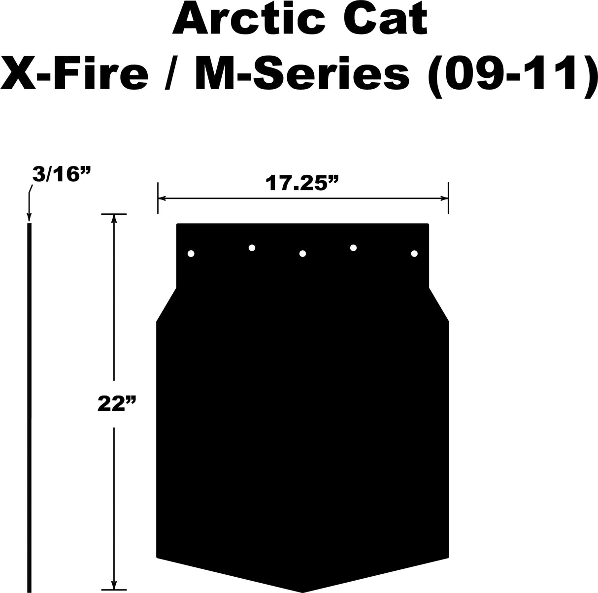 Snowflap Arctic Cat M Series/X Fire 09 11