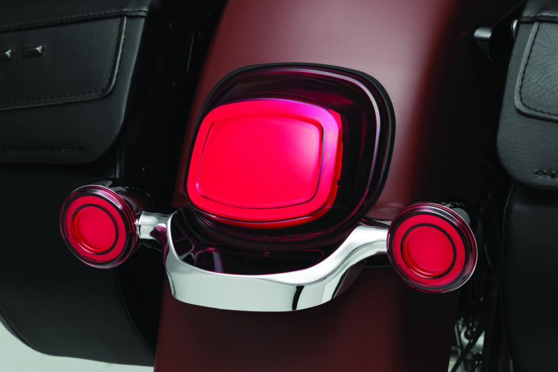 Kuryakyn Tracer L.E.D. Front Turn Signal Insert Red Light Red Lens 1156 - Cycle City Outdoors