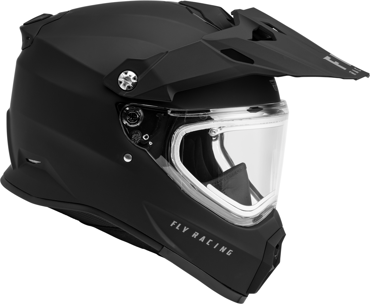 Trekker Cw Solid Helmet Elec Shld Matte Black 2x - Cycle City Outdoors
