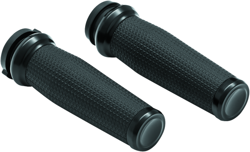 Kuryakyn Thresher Grips Throttle-By-Wire Black - Cycle City Outdoors