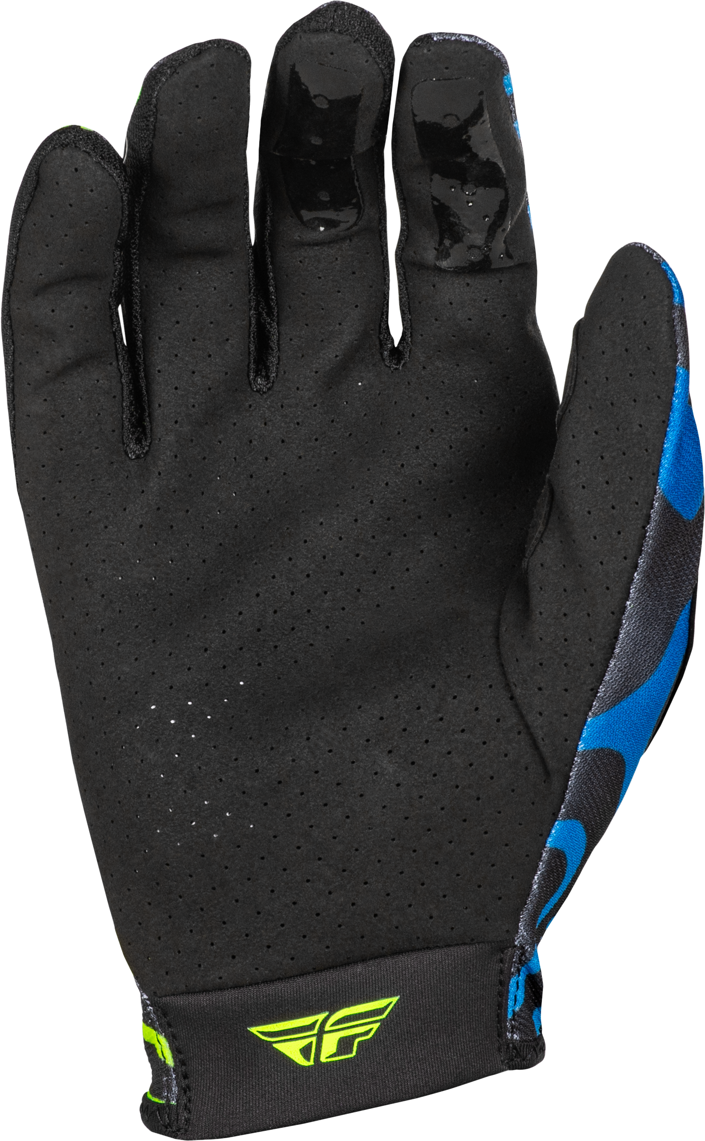 Lite Zen Gloves Black/Blue/Hi Vis Lg - Cycle City Outdoors