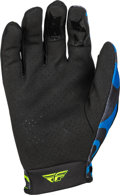 Lite Zen Gloves Black/Blue/Hi Vis 2x - Cycle City Outdoors