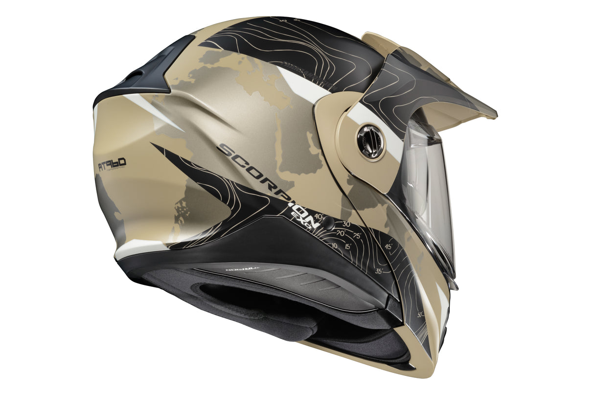 Scorpion - Exo At960 Modular Helmet Topographic Sand/Black Lg