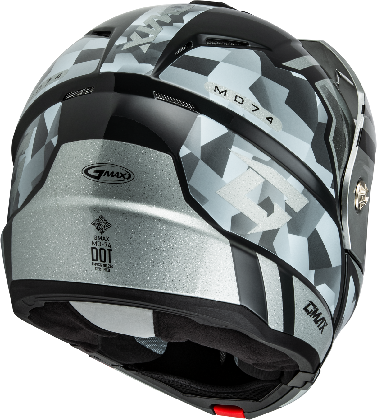 Md 74 Striker Modular Helmet W Slvr Shield Slvr/Blu Mtlc Lg