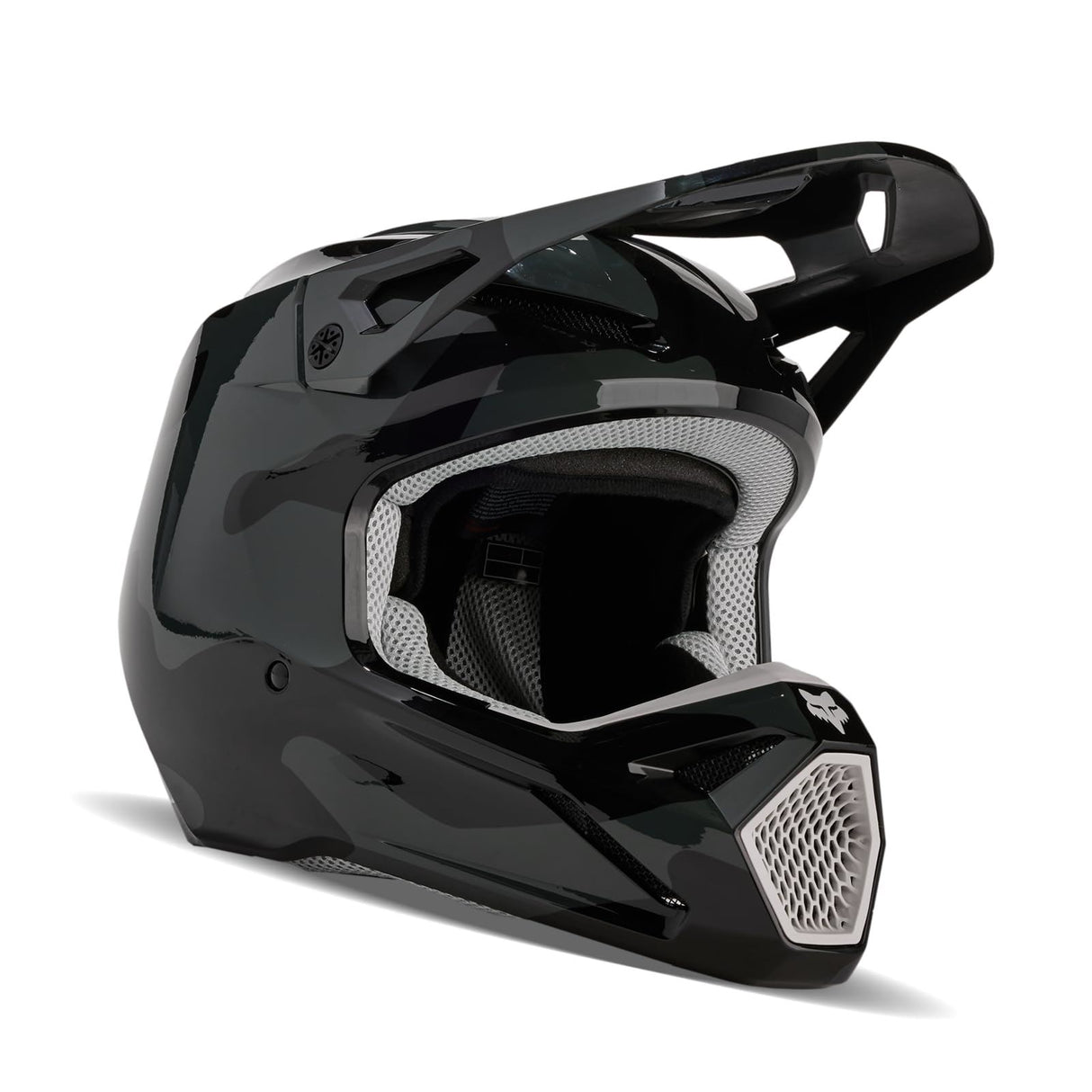 Fox Racing - V1 Bnkr Helmet - Black Camo - L (Open Box)