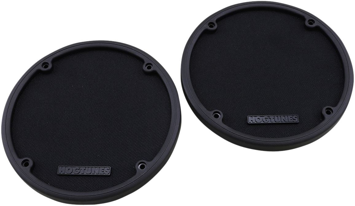 Hogtunes REAR-AA-GRILL Rear Speaker Grilles | Black | 1998–2013 FLH | Pair