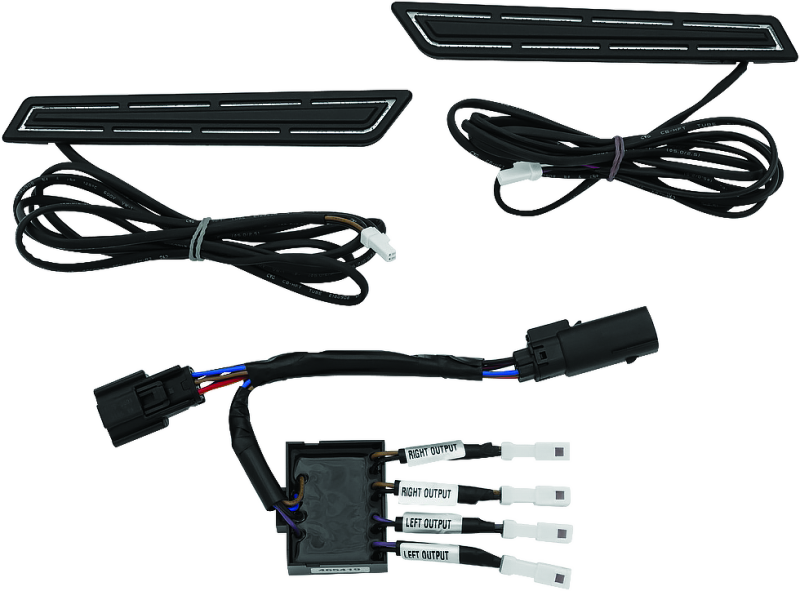 Kuryakyn LED Saddlebag Hinge Accents Black - Cycle City Outdoors