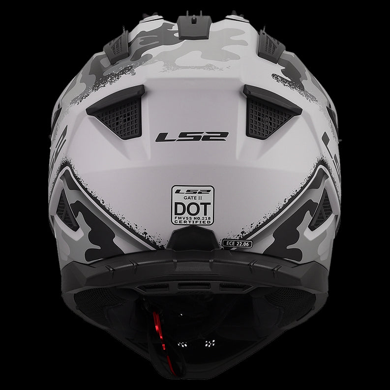 LS2 - Gate II Carbine Motocross Helmet Tonal Gray Black