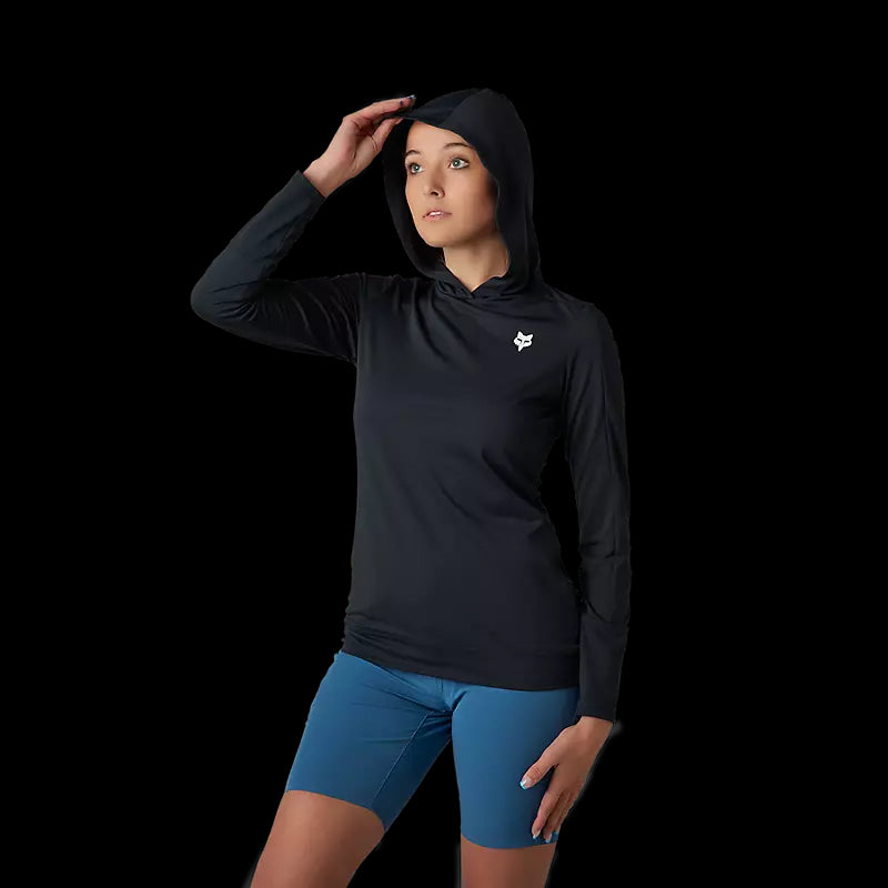 Fox Racing - Womens Ranger Ls Sun Shirt - Blk - S