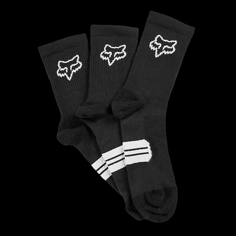 Fox Racing - 6 inch Ranger Sock Prepack Black - Blk - S/M