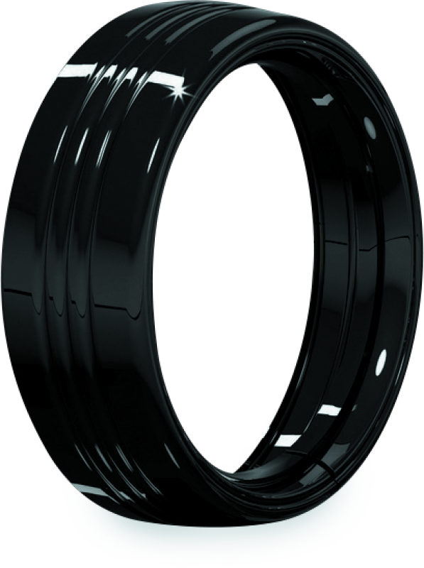 Kuryakyn 7inch Headlamp Trim Ring Gloss Black - Cycle City Outdoors