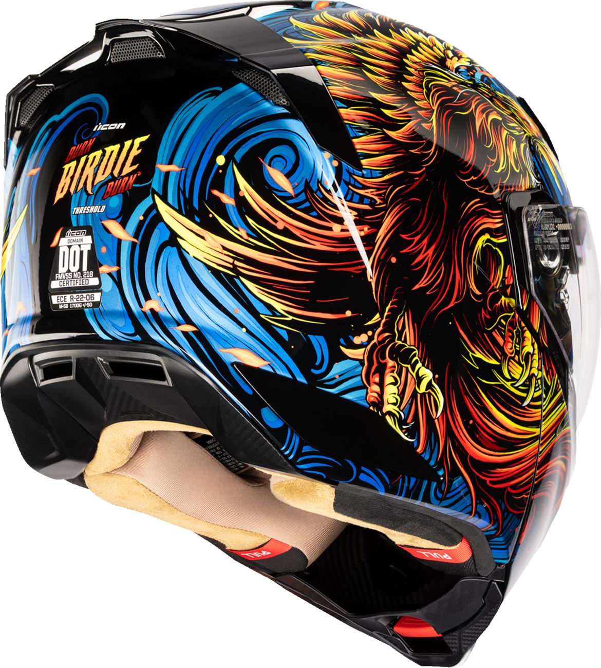 ICON Threshold™ Modular Helmet - Burn Birdie Burn