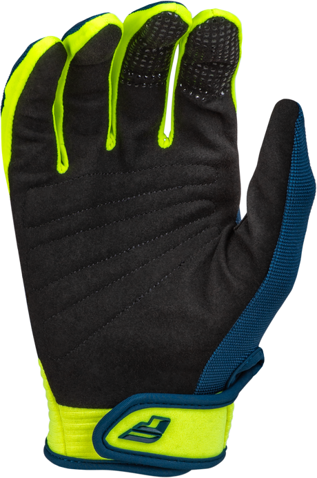F 16 Gloves Navy/Hi Vis/White 2x - Cycle City Outdoors
