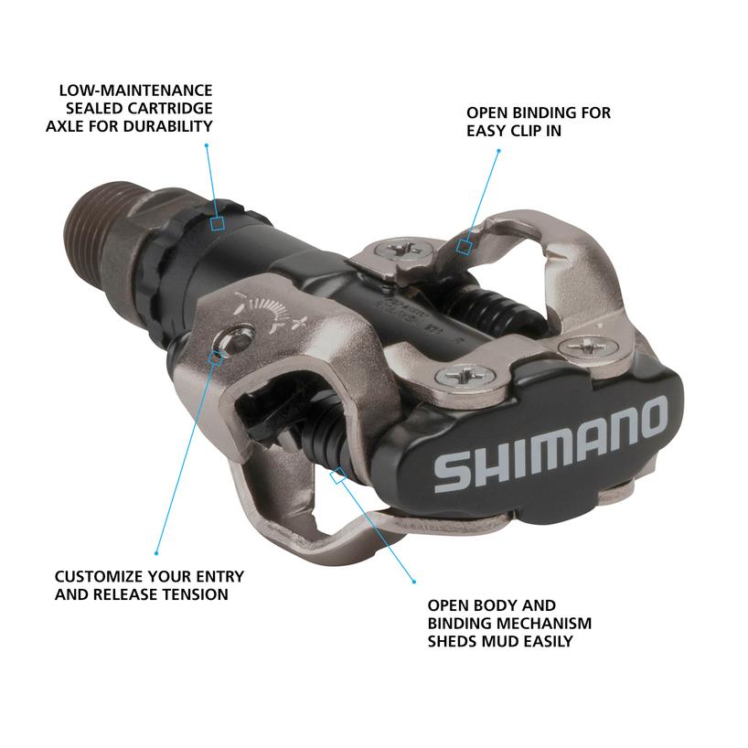 Shimano PEDAL PD-M520L SPD PEDAL BLACK W/CLEAT (SM-SH51)