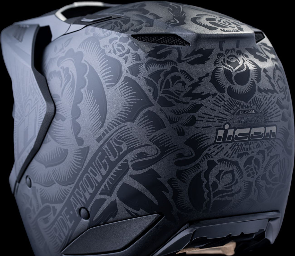 ICON Elsinore™ Helmet - Darkgard - Black