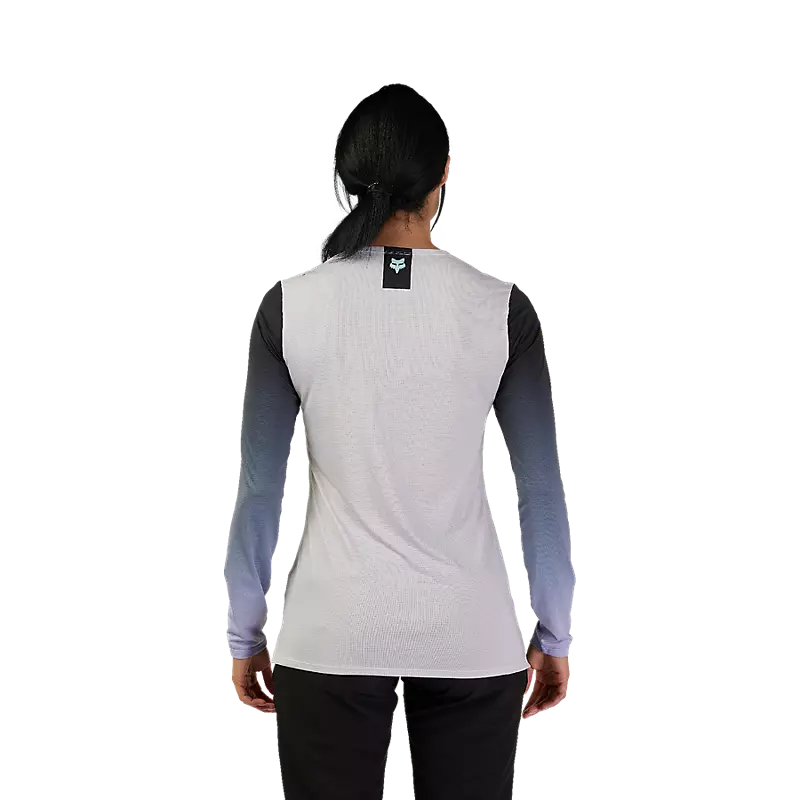 Fox Racing - Womens Flexair Ls Race Jersey - Vin Wht - S