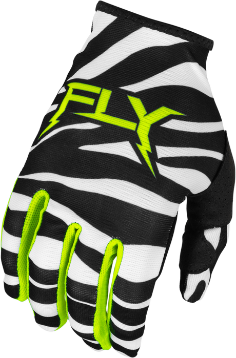 Lite Uncaged Gloves Black/White/Neon Green 2x - Cycle City Outdoors