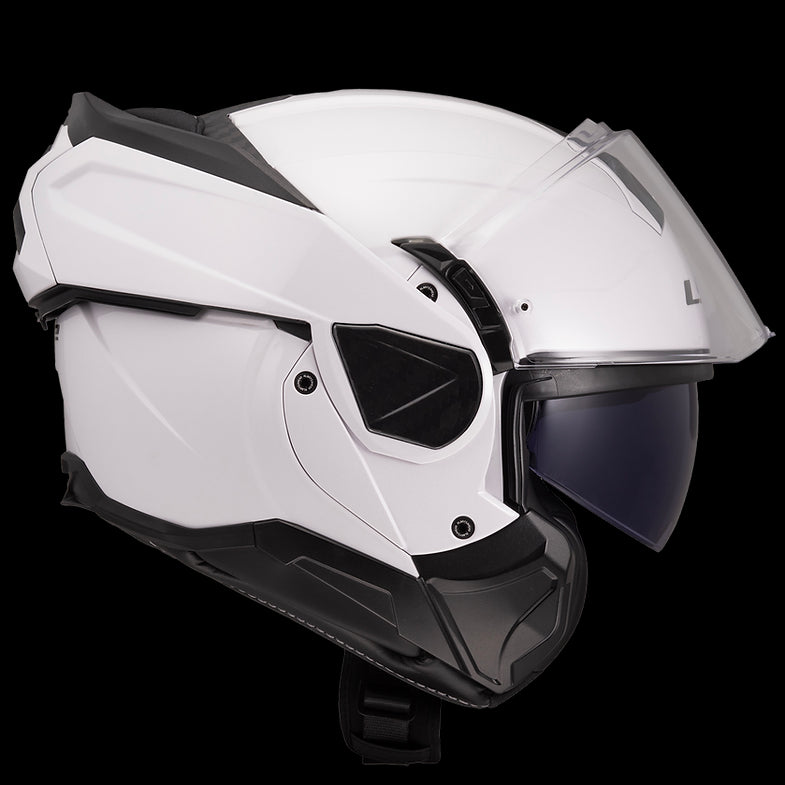 LS2 - Advant II Solid Gloss White Modular Helmet