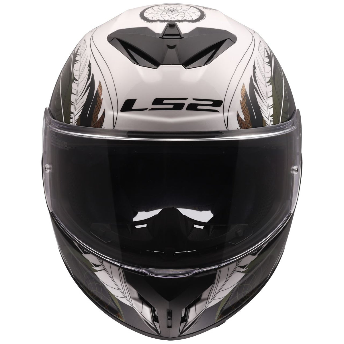 LS2 Rapid III Full Face Street Helmet | Dreamcatcher | Chameleon White | XS–3XL | 820-1231