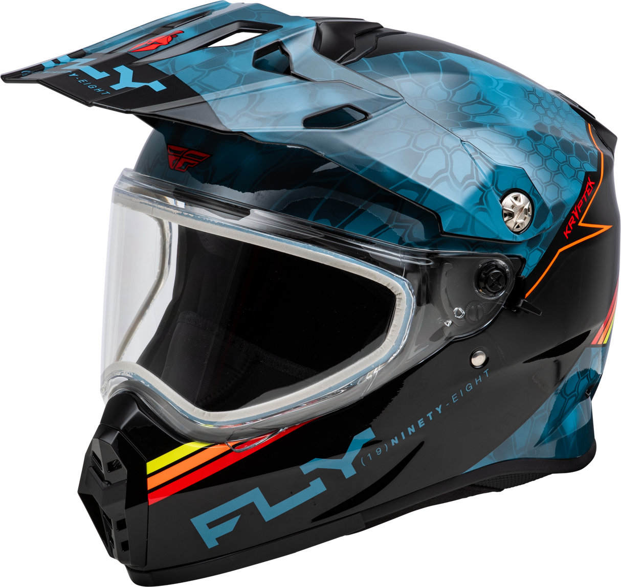 Trekker Cw Conceal Helmet Dual Shld Slate/Black/Red Md - Cycle City Outdoors