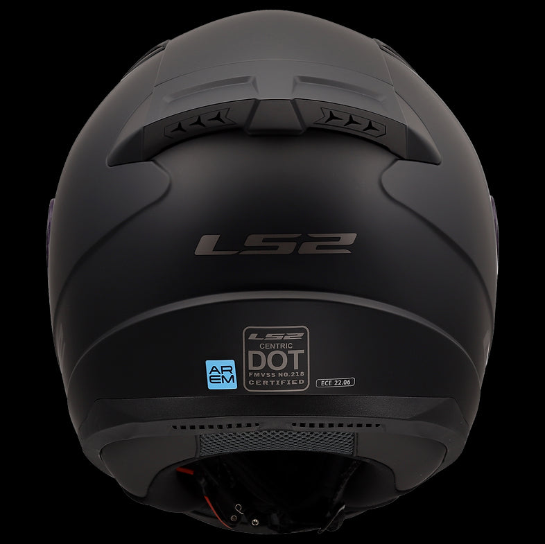 LS2 Centric Motorcycle Helmet w/ Photochromatic Shield Matte Blk