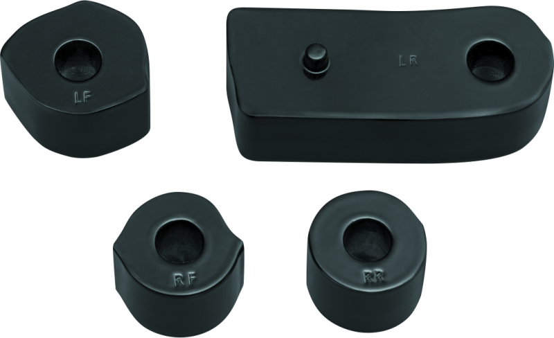 Kuryakyn Driver Floorboard Spacers 18-Up Softail Models Gloss Black - Cycle City Outdoors