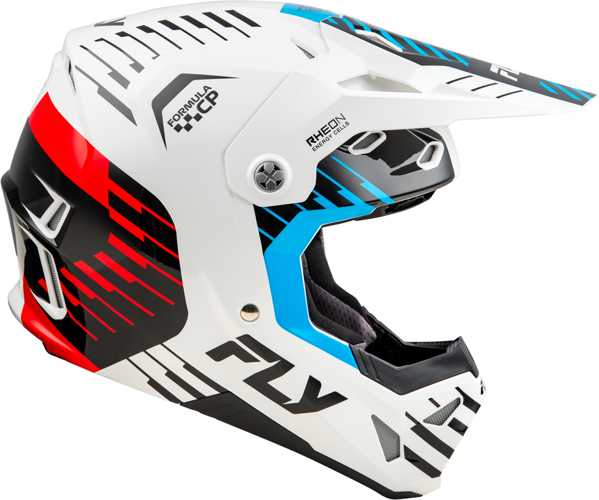 Formula Cp Slice Helmet White/Red/Cyan Xl - Cycle City Outdoors