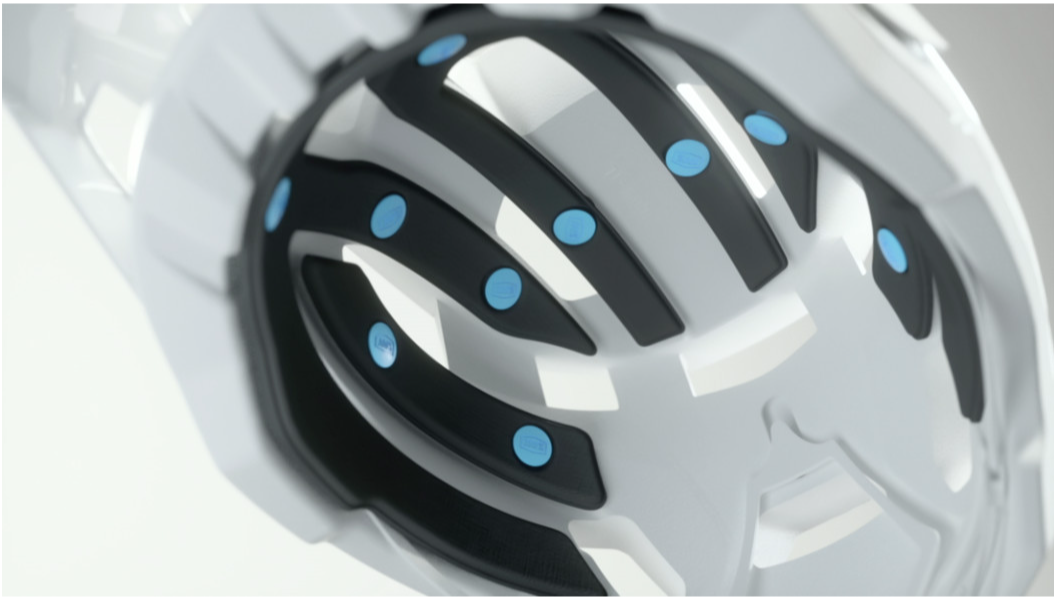 100% Trajecta Bicycle Helmet - Fidlock - Black/White