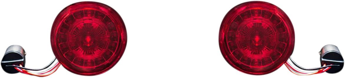 Custom Dynamics - Rear Turn Signal Insert - 1157 Bases - Red - Cycle City Outdoors