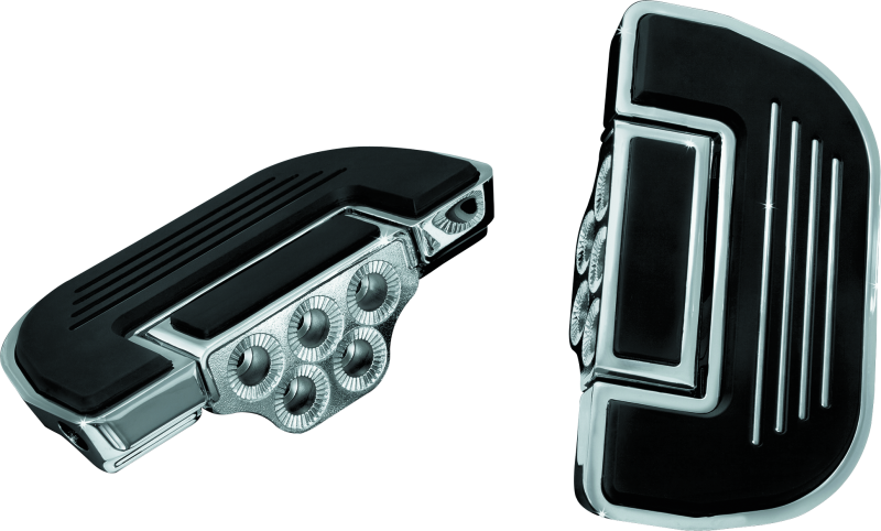 Kuryakyn Premium Ribbed Floorboards Without Adapter Chrome - Cycle City Outdoors
