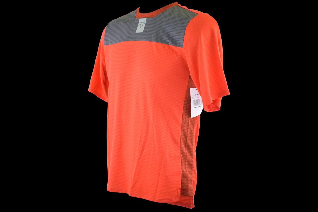 Fox Racing - Youth Defend Ss Jersey - Flo Red - YL