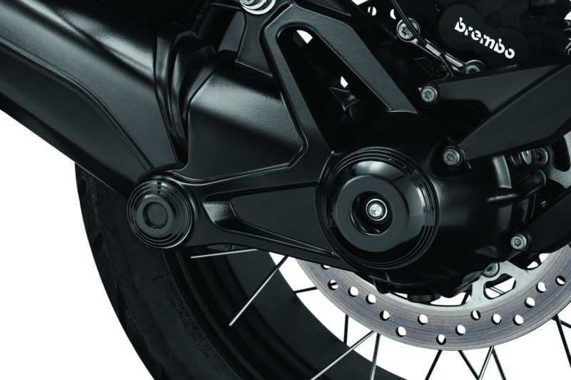 Kuryakyn Lodestar Rear Axle Sliders-BMW-Black - Cycle City Outdoors