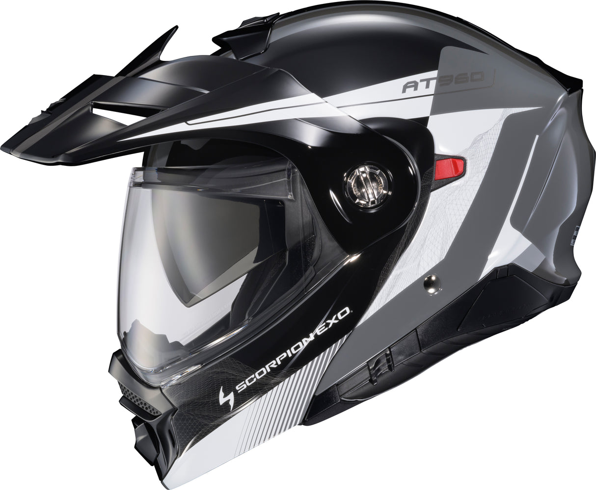Exo At960 Modular Helmet Topographic 2 Blk/Wht/Grey 3x