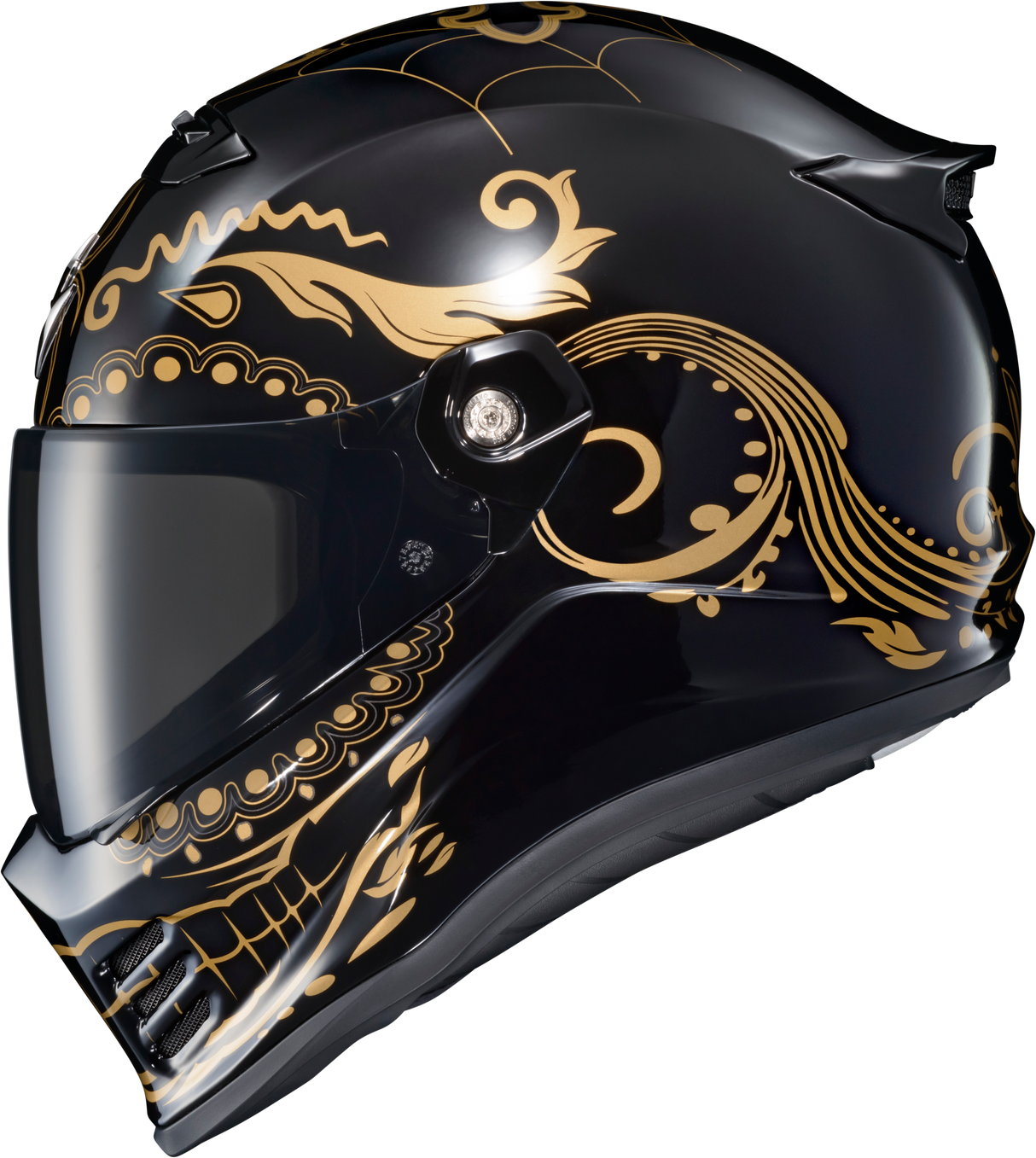 Scorpion - Covert Fx Full Face Helmet El Malo Gold/Gloss Black Xl