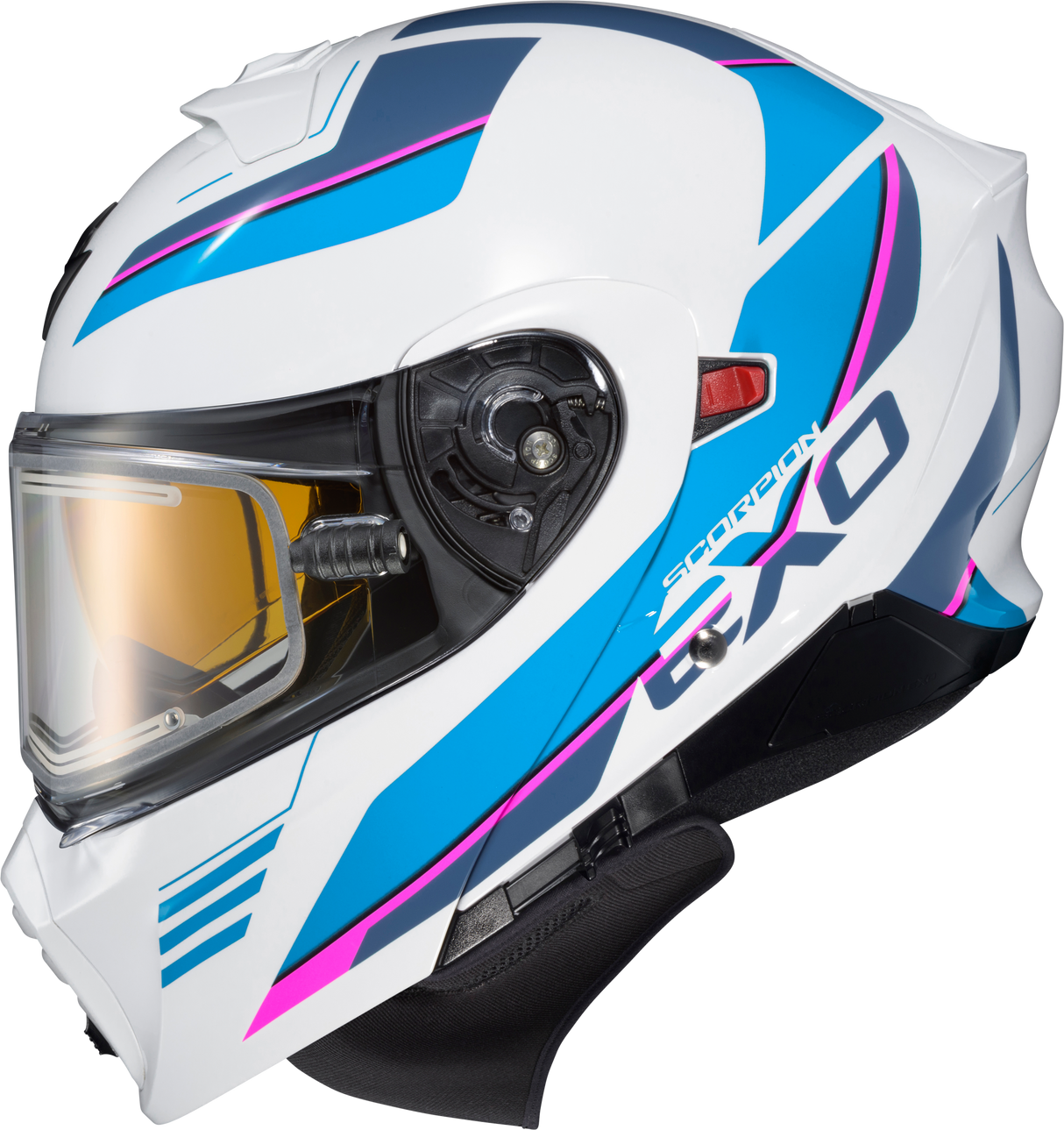 Exo Gt930 Cold Weather Helmet Modulus Wht/Blu Lg (Electric)