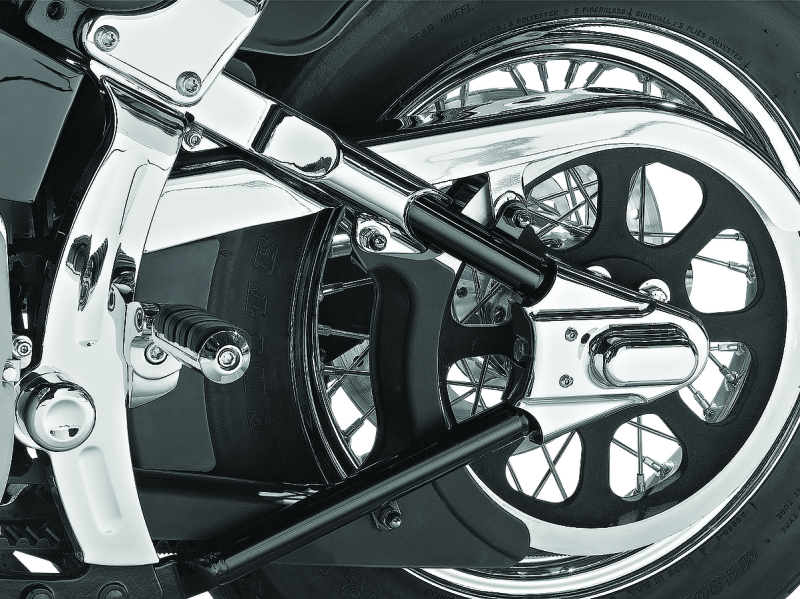 Kuryakyn Boomerang Frame Covers For 00-07 Softail Chrome - Cycle City Outdoors