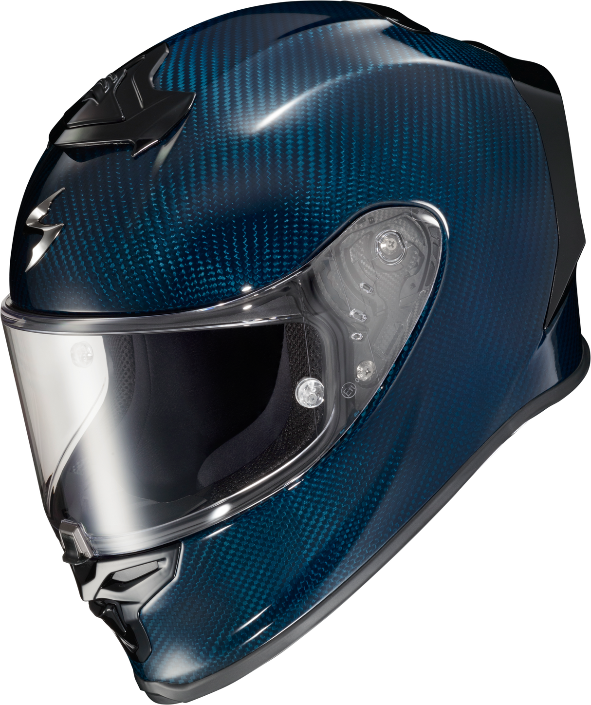 Scorpion - Exo R1 Air Full Face Helmet Carbon Blue Md