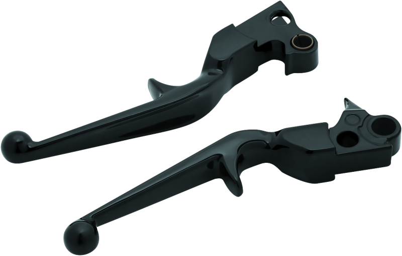 Kuryakyn Trigger Lever Set 96-Up Cable Gloss Black - Cycle City Outdoors