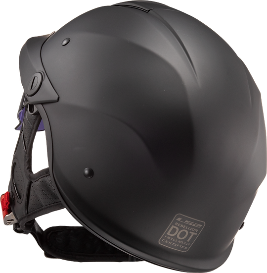 LS2 - Rebellion Half Helmet Helmet - Gloss Black