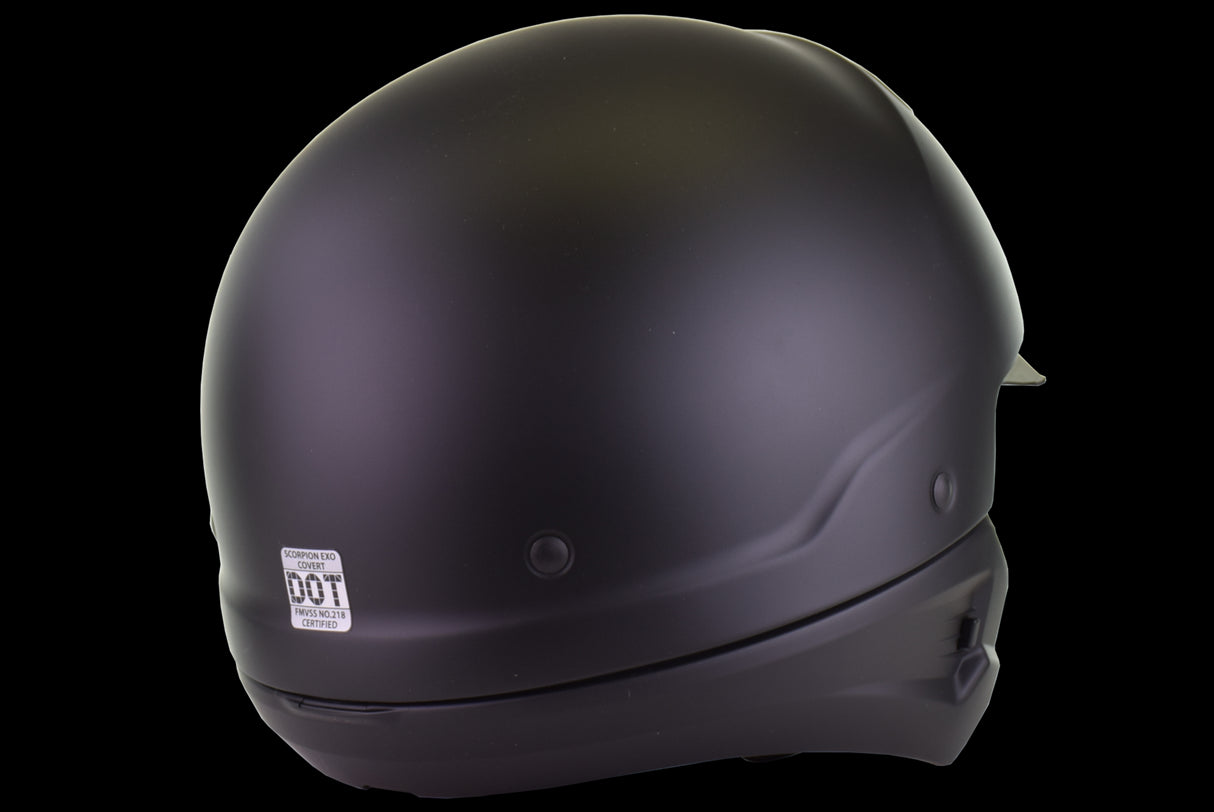 ScorpionEXO - Covert Solid Helmet - Matte Black - Medium (open box)