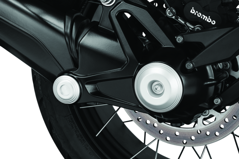 Kuryakyn Lodestar Rear Axle Sliders-BMW-Silver - Cycle City Outdoors